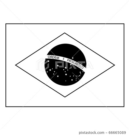 National Flag of the Country or Nation of Brazil 66665089