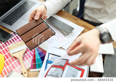 Adult wearing trendy watch 66665816