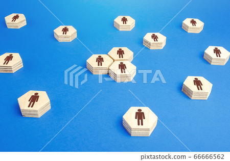 Red person in a network. Leader leadership skills. Cooperation, collaboration. Essential employee. Organization of coordinated work of company, filling of vacancies with professional specialists. Red person in a network. Leader leadership skills. Cooperation, collaboration. Essential employee. Organization of coordinated work of company, filling of vacancies with professional specialists. 66666562
