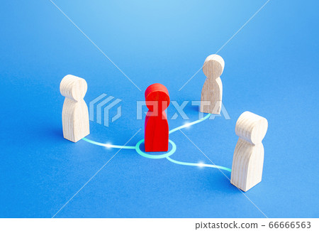 A person mediator makes contact between people. Mediation. Doing business through an experienced negotiator. Settlement of disputes through an authoritative and impartial arbitrator. Broker. 66666563