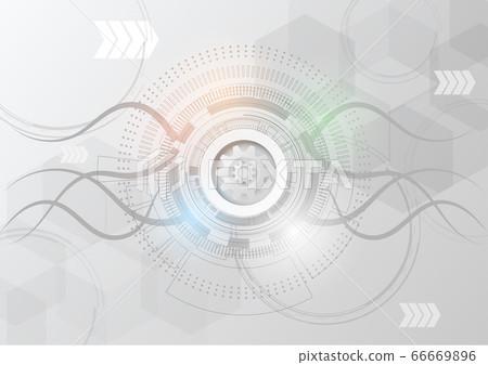 abstract internet technology digital network arrow - Stock Illustration ...