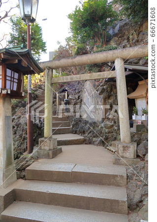 [品川區]藤塚入口處的品川神社鳥居 66671608