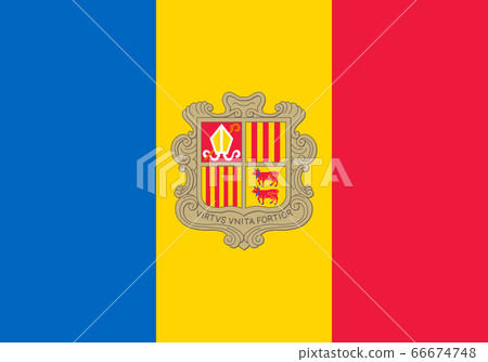National flag Andorra National flag Andorra 66674748