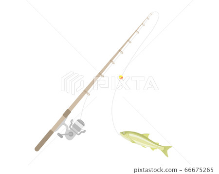 釣魚竿和阿玉的插圖 釣魚竿和阿玉的插圖 66675265