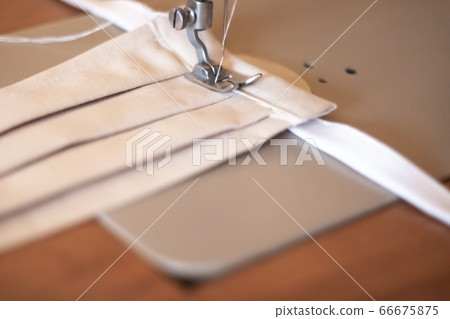 Sewing preparation of homemade handmade face drapes masks for protection Sewing preparation of homemade handmade face drapes masks for protection 66675875
