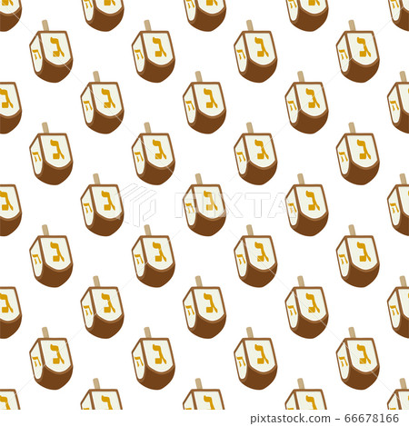Illustration on theme big colored pattern dreidel 66678166