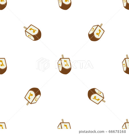 Illustration on theme big colored pattern dreidel 66678168
