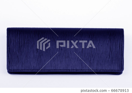 Blue clutch bag on white background. Blue clutch bag on white background. 66678913