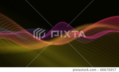 Abstract music wave technology background. Music background with geometric line pattern. Futuristic technology style. 66678957
