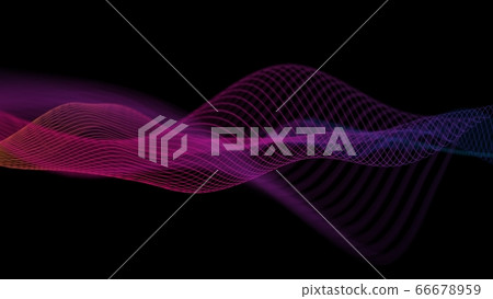 Abstract music wave technology background. Music background with geometric line pattern. Futuristic technology style. 66678959