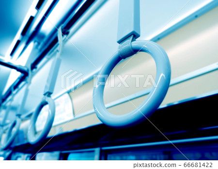 Hanging leather in the train 66681422