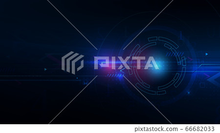 Abstract Futuristic Technology with Clock and Time Machine Concept 66682033