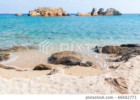 view on beautiful Vai palm beach at eastern part of Crete island. view on beautiful Vai palm beach at eastern part of Crete island. 66682771