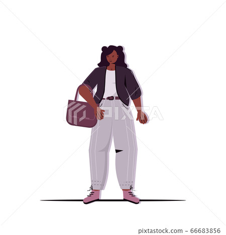 african american businesswoman in casual trendy... - Stock Illustration ...