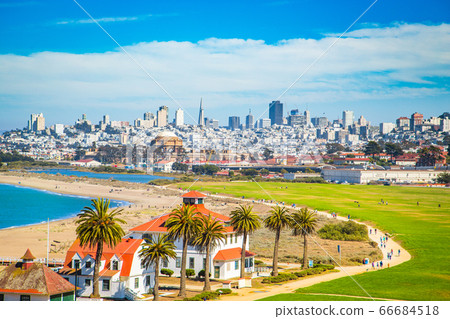 San Francisco skyline with Crissy Field, California, USA San Francisco skyline with Crissy Field, California, USA 66684518