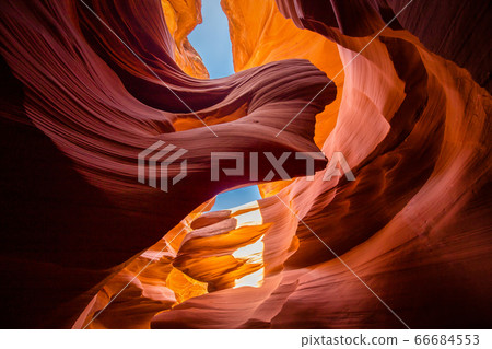 Amazing sandstone formations in Antelope Canyon, Arizona, USA 66684553