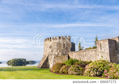 Ashford Castle. A medieval castle built in 1228. 66687173