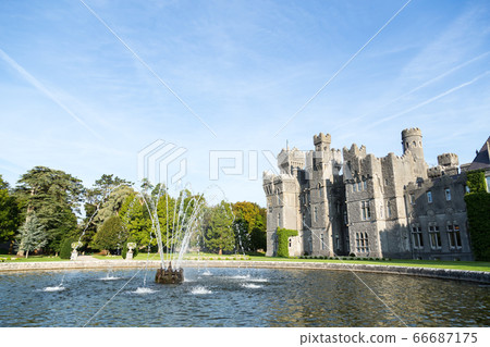 Ashford Castle. A medieval castle built in 1228. 66687175