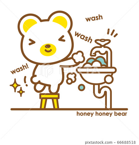Honey Honey Bear, let's wash your hands when you get home 66688518
