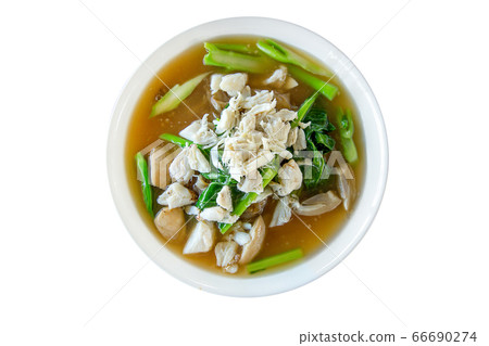 Fried noodle with crab, mushroom and red fresh Fried noodle with crab, mushroom and red fresh 66690274