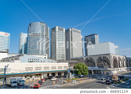 Scenery in front of the station Shinagawa station 66691124