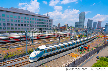 Tokyo cityscape in Japan with views of East Core Hikifune Nibankan 66692414