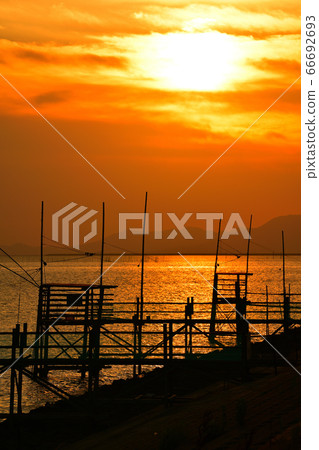 Yanagawa City Ariake Sea Evening View Yanagawa City Ariake Sea Evening View 66692693