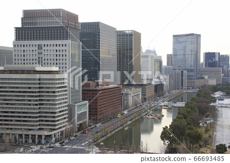 The Imperial Palace near Marunouchi seen from Otemachi 66693485