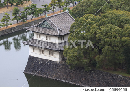 Edo Castle seen from Otemachi-Tatsumi Sakurada Tower Edo Castle seen from Otemachi-Tatsumi Sakurada Tower 66694066