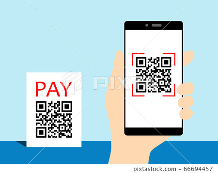 智能手機付款的矢量圖像 智能手機付款的矢量圖像 66694457