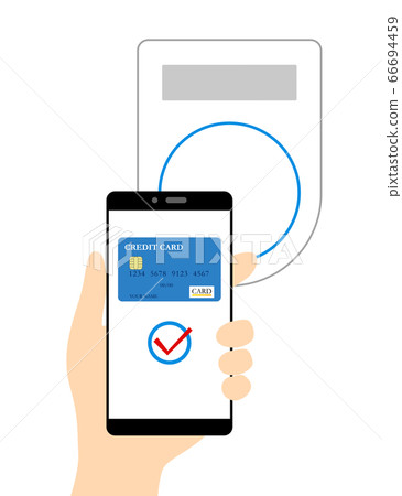 Vector image of smartphone payment 66694459