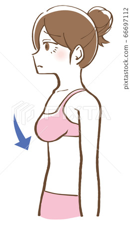 Illustration of a hanging bust woman Illustration of a hanging bust woman 66697112