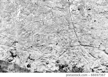Texture of a concrete wall with cracks and 66697367