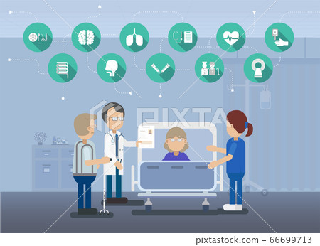 Medical service with icons 66699713