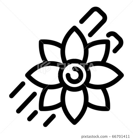 Star anise icon, outline style Star anise icon, outline style 66701411