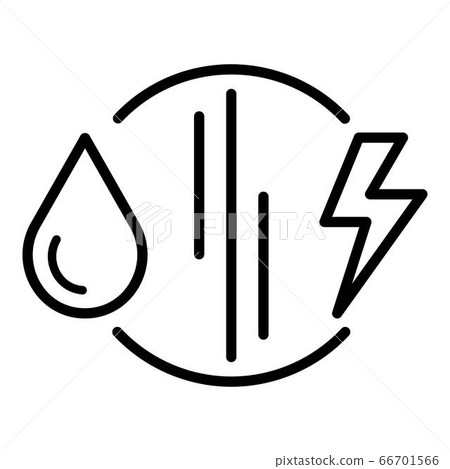 Fuel versus electricity icon, outline style Fuel versus electricity icon, outline style 66701566