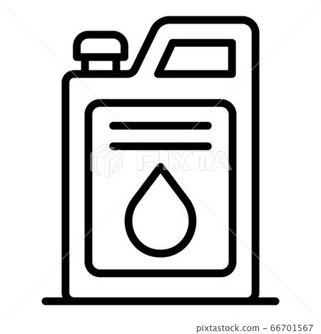 Fuel canister icon, outline style Fuel canister icon, outline style 66701567