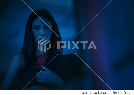 Ancient Thai ghost in traditional costume that Ancient Thai ghost in traditional costume that 66701592