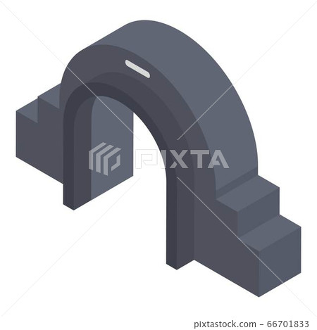 Park arch icon, isometric style Park arch icon, isometric style 66701833