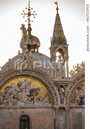 威尼斯，意大利，聖馬可廣場，聖馬可大教堂，旅遊勝地，古鎮 66701959