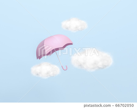pastel pink umbrella