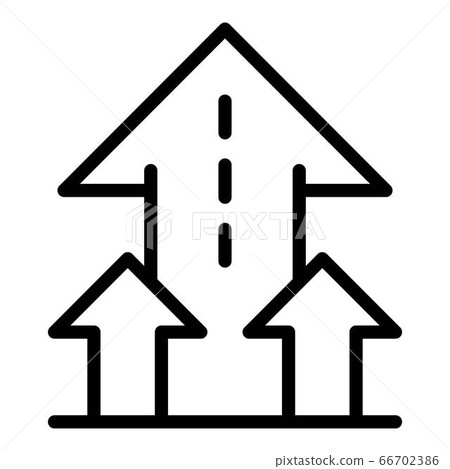 Startup arrows icon, outline style Startup arrows icon, outline style 66702386