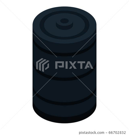 Petrol oil barrel icon, isometric style 66702832
