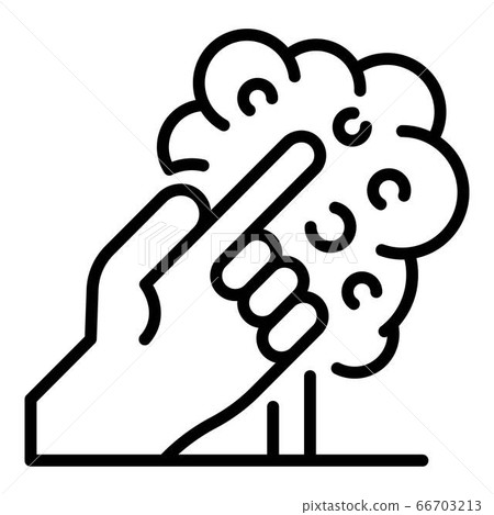 Smart control farming icon, outline style 66703213