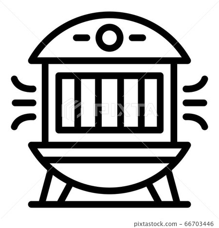 Modern air purifier icon, outline style 66703446