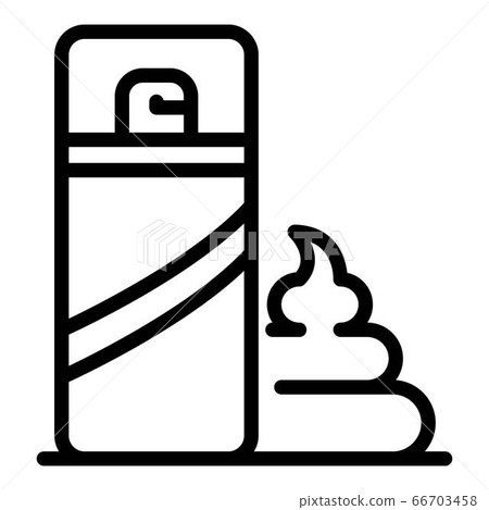 Cosmetic shaving foam icon, outline style Cosmetic shaving foam icon, outline style 66703458