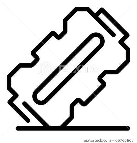 Depression blade icon, outline style 66703603