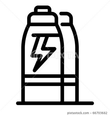 Water energy drink icon, outline style 66703682