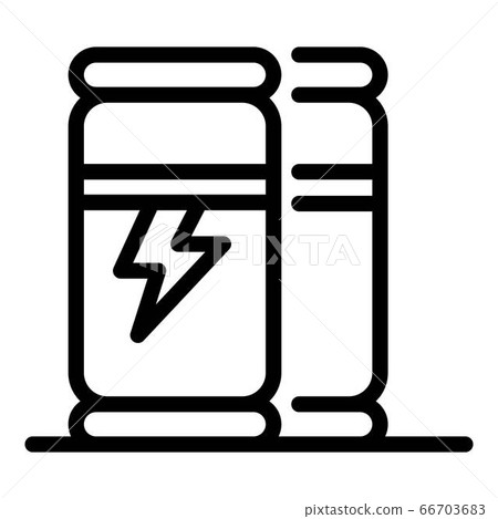 Refreshment bottle drink icon, outline style 66703683