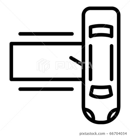 Celebrity limousine icon, outline style Celebrity limousine icon, outline style 66704034